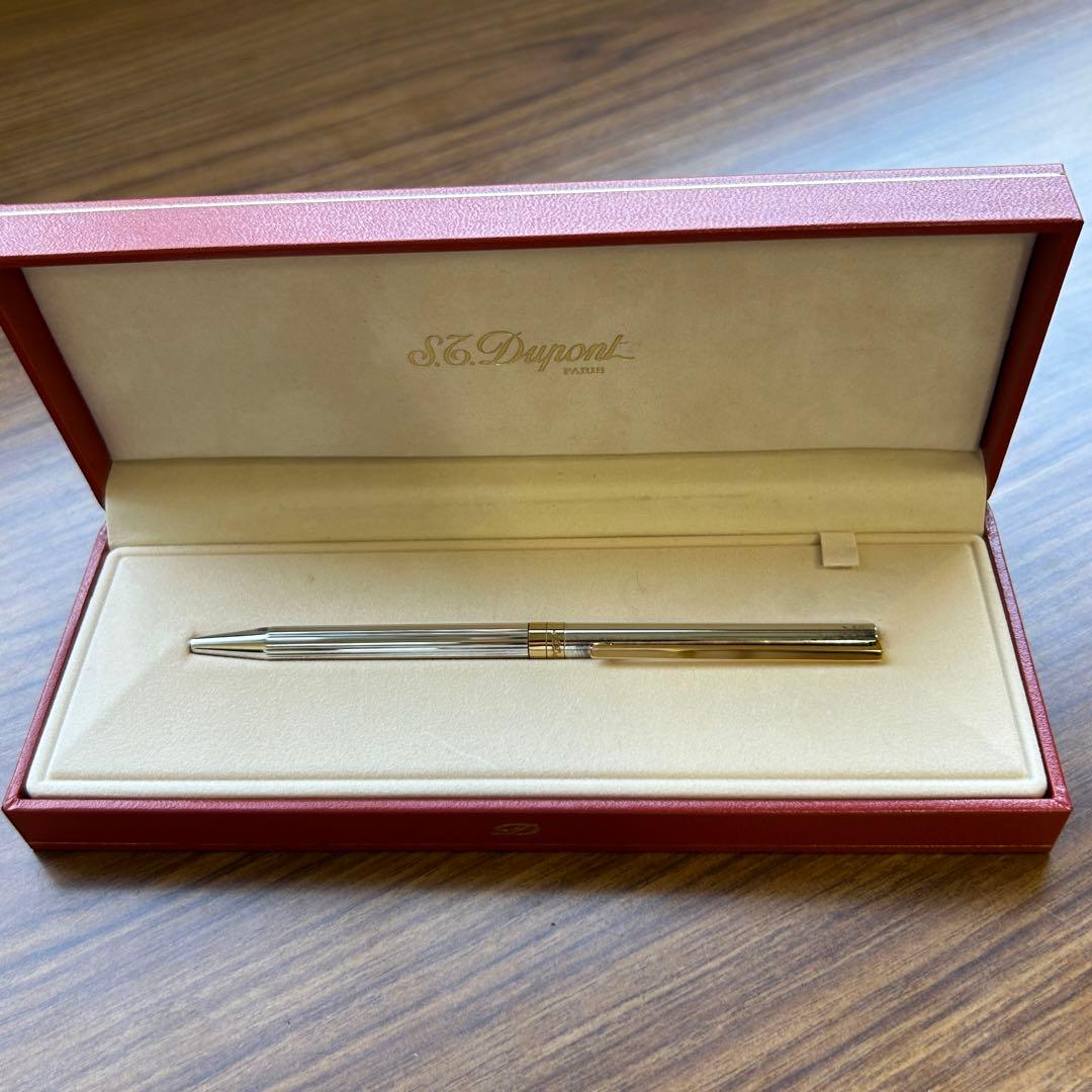 美品　エステーデュポン　ツイスト式ボールペン　045123　SS 箱 冊子