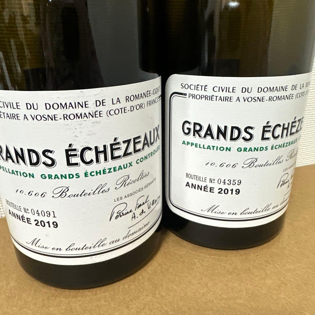 GRANDS ÉCHEZEAUX 2019 赤ワインの空瓶