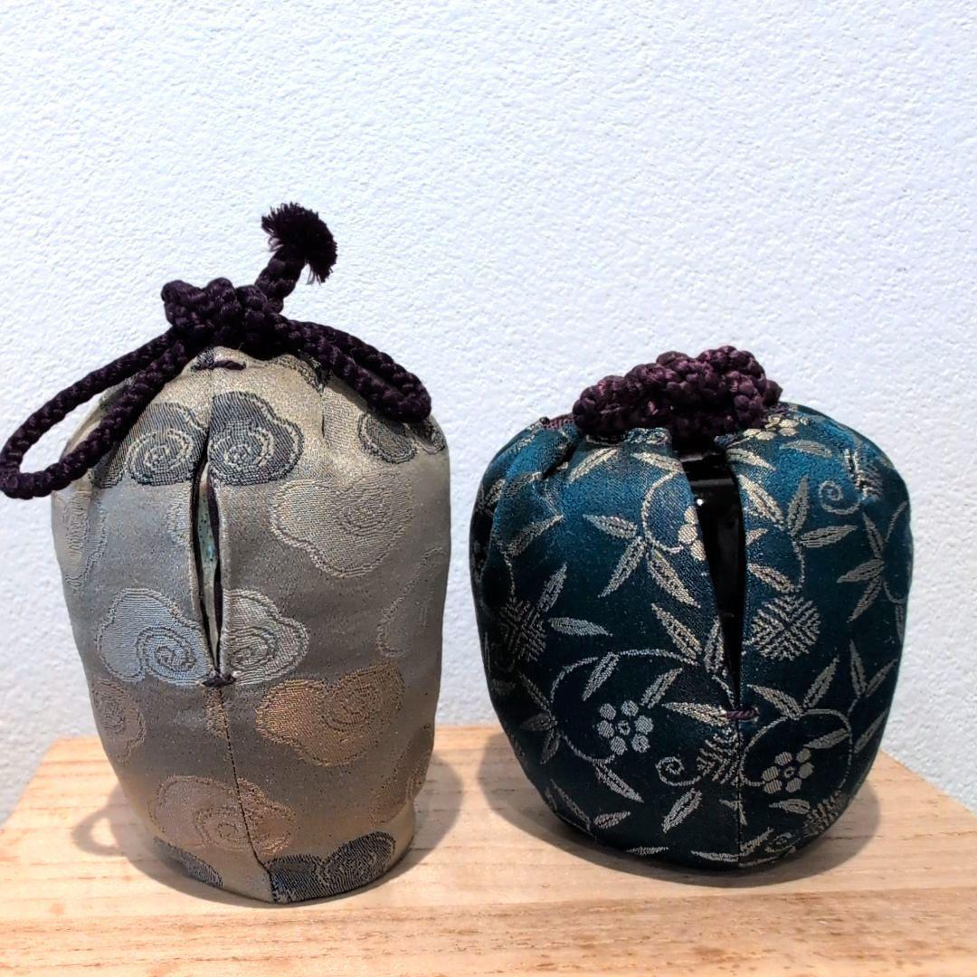 茶通箱セット（中村陶六 肩衝茶入、棗、仕覆）