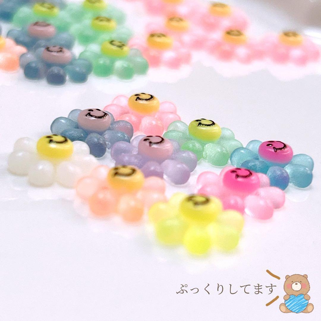 ベビー　赤ちゃん　ヘアクリップ　ヘアピン　ヘアゴム　花　スマイル　にこちゃん