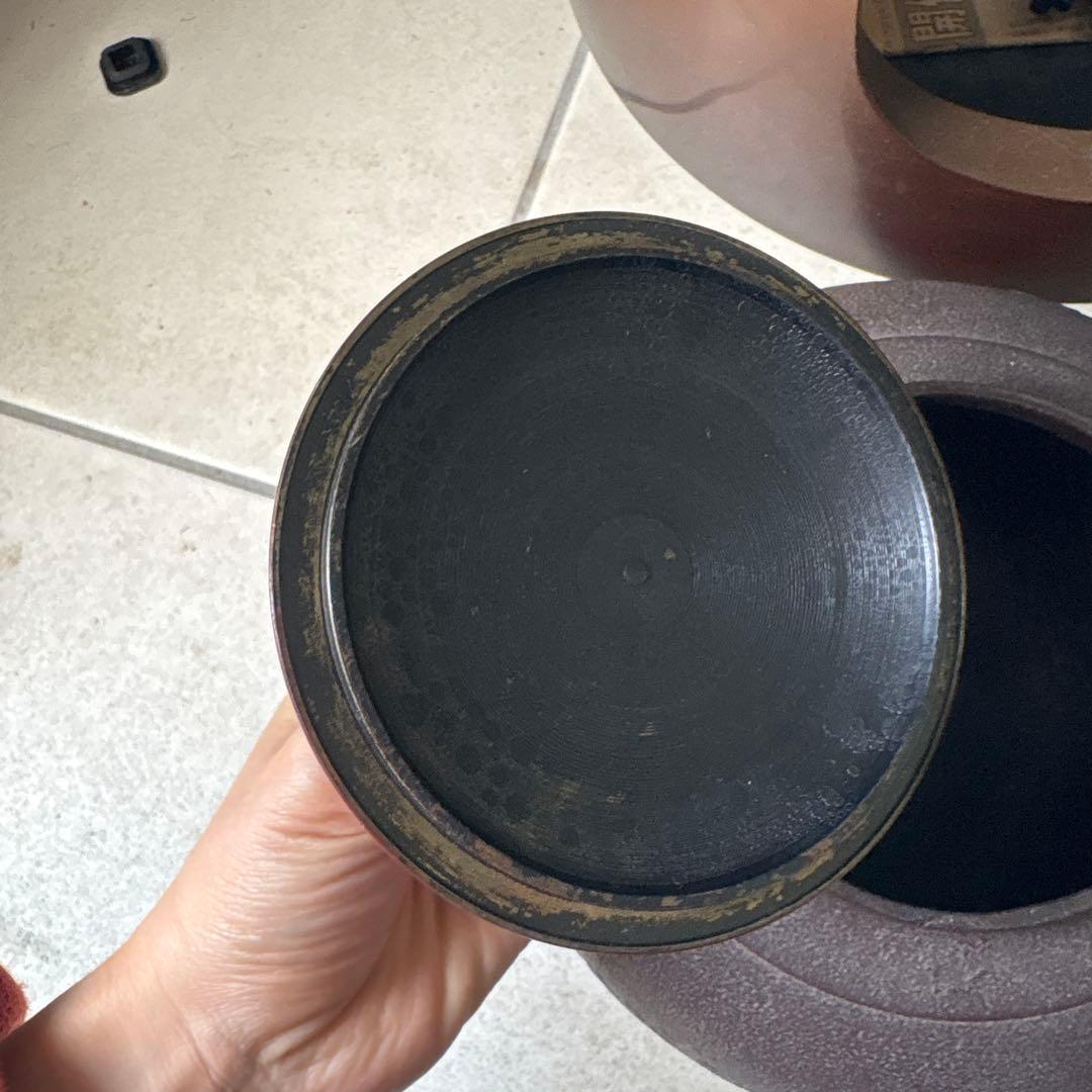 茶道具　佐藤浄清　作　茶釜蓋付き