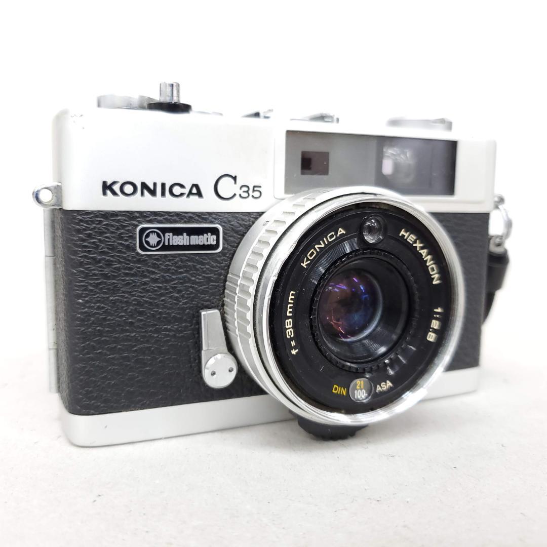 フィルムカメラ KONICA C35 Flashmatic G0311-1114-360-14v