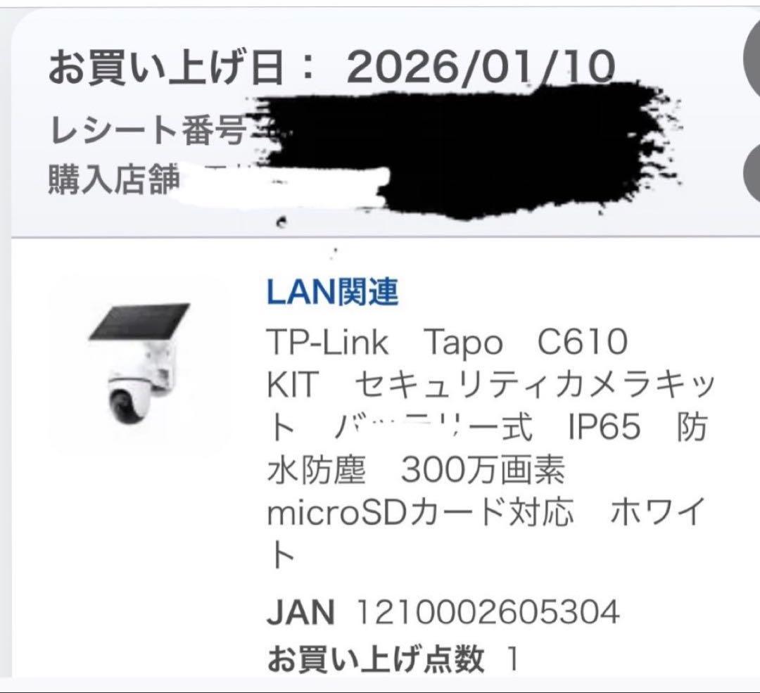 ☆美品☆防犯カメラ 取付金具セット TP-Link Tapo C610KIT
