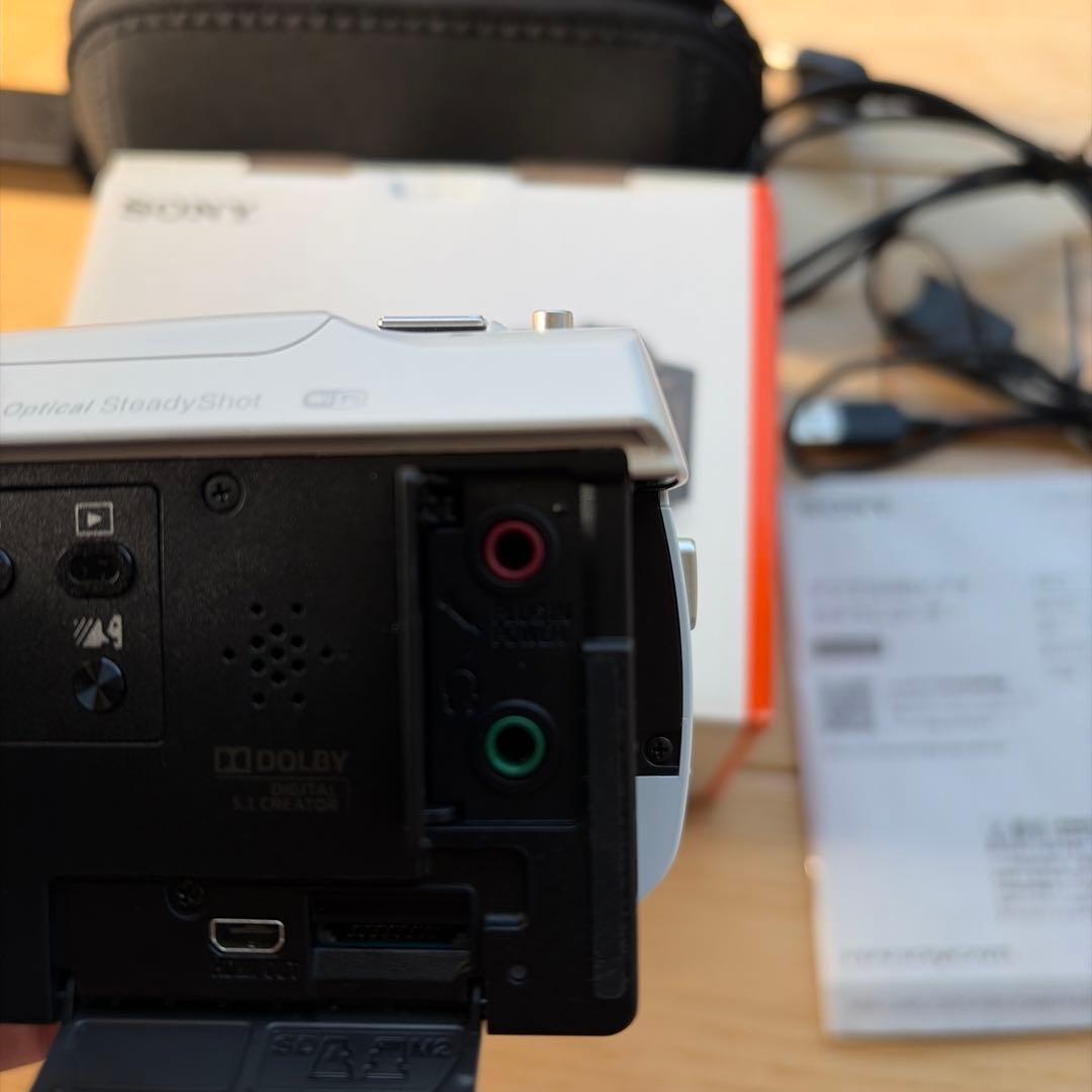 SONY HDR-CX680 ホワイト 元箱付 美品 動作良好 別売ケース付き