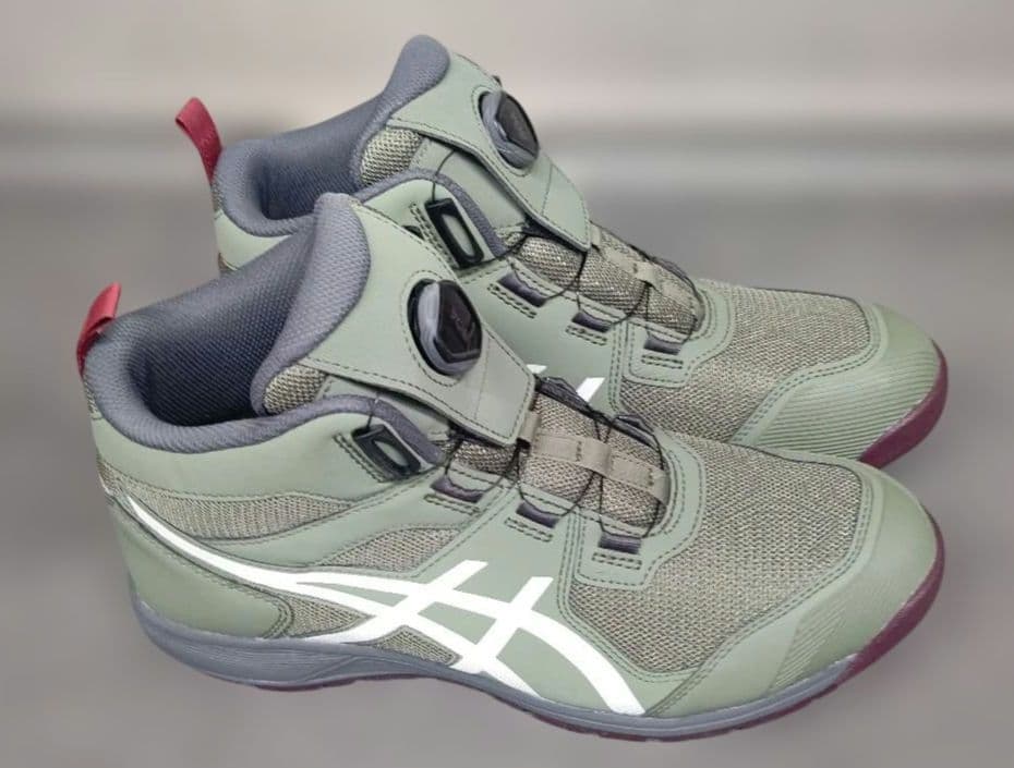 ASICS BOAシステム ハイカット安全靴 グレー