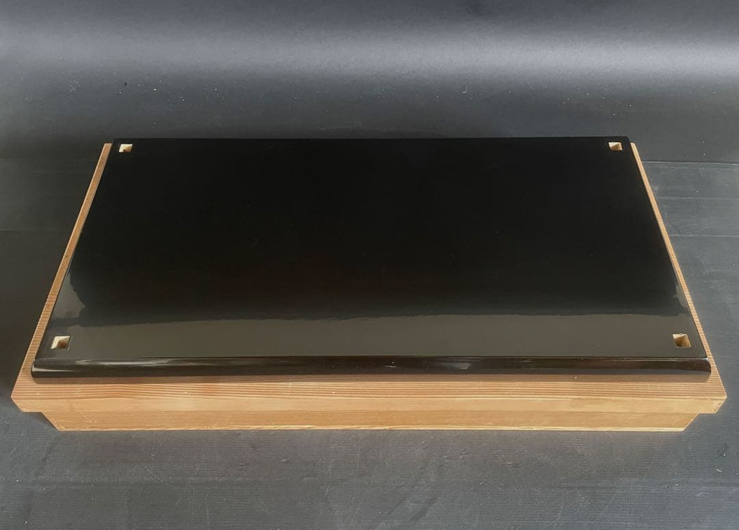 【美品】「母」 輪島塗 真台子 塗師 将生 共箱 茶道具 （310F④）