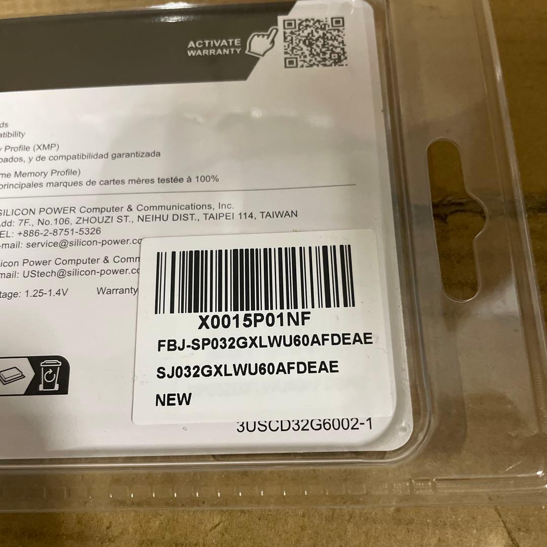 メモリー SP DDR5 32GB (2x16GB) SP032GXLWU60AFDEAE