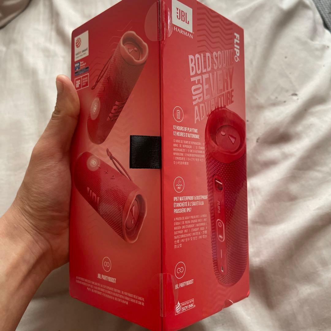 JBL FLIP6 ワイヤレススピーカー レッド