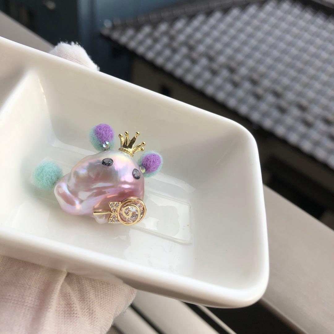 ハロウィン限定品　淡水バロックパール　ネックレス　ペンダントトップ HL6