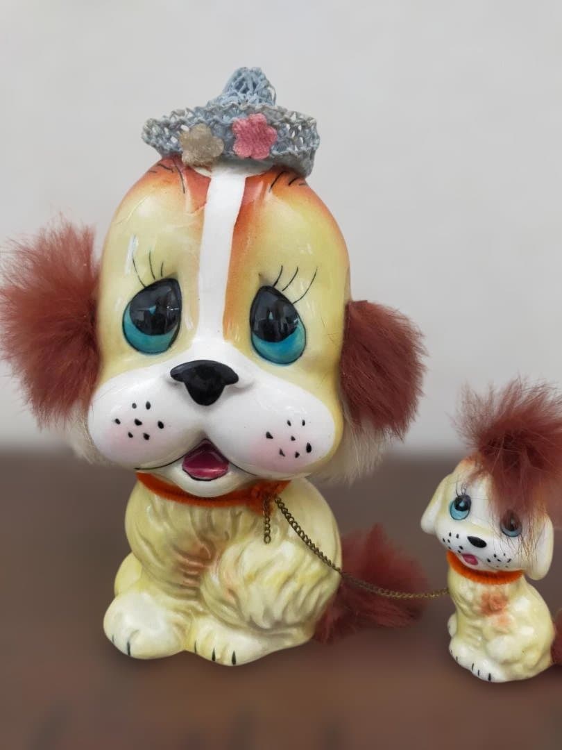 昭和　レトロ　陶器貯金箱　４個