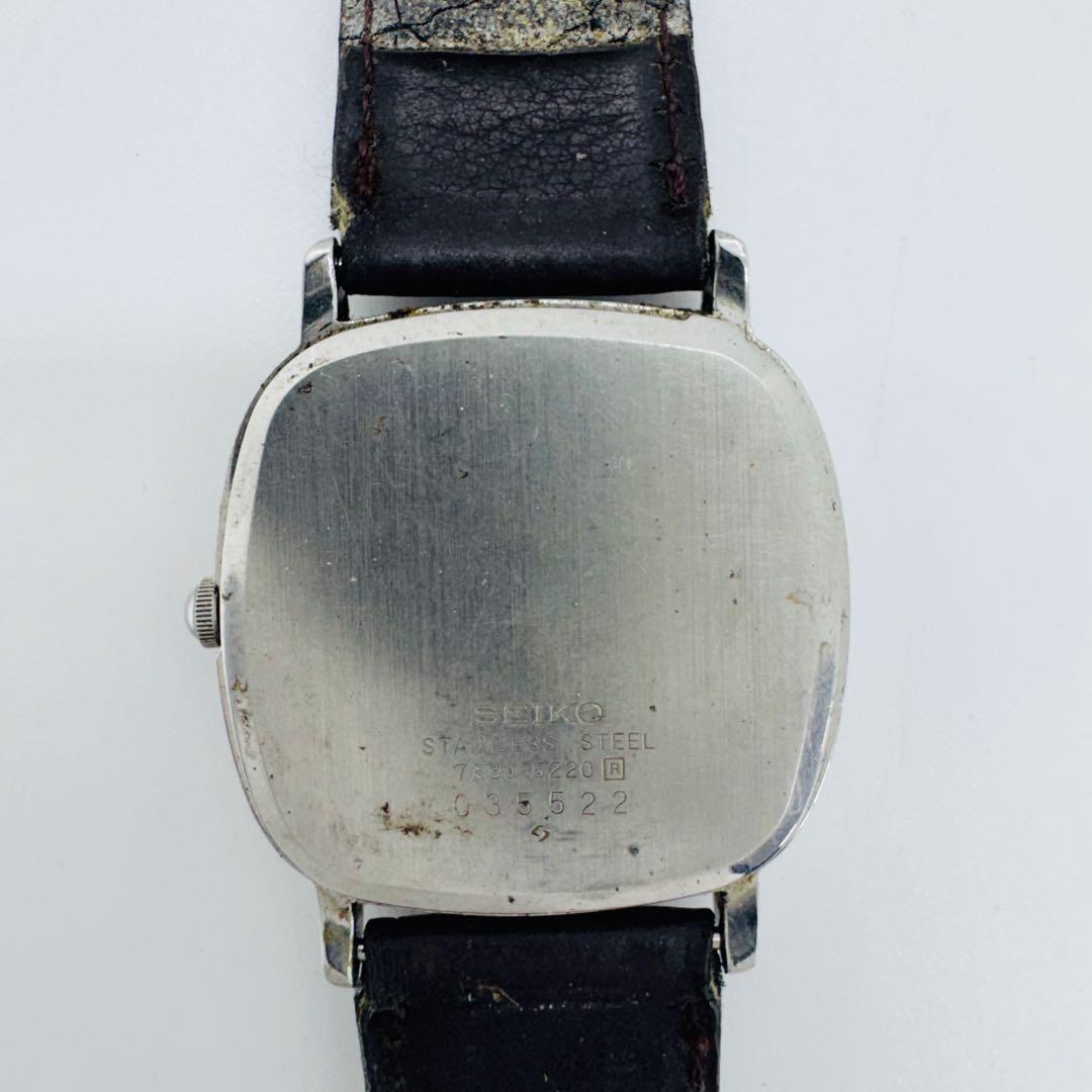 ✨SEIKO✨セイコー✨クォーツ✨ホワイト文字盤✨7830-5220✨腕時計✨