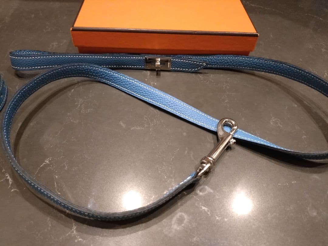 LIZ 未使用　HERMES エルメス　ケリー　小中型犬カラーリードセット