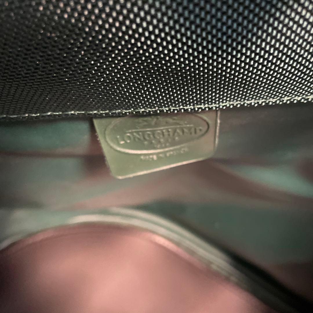 ロンシャン　Longchamp ダークグリーン ボストンバッグ　旅行　大容量