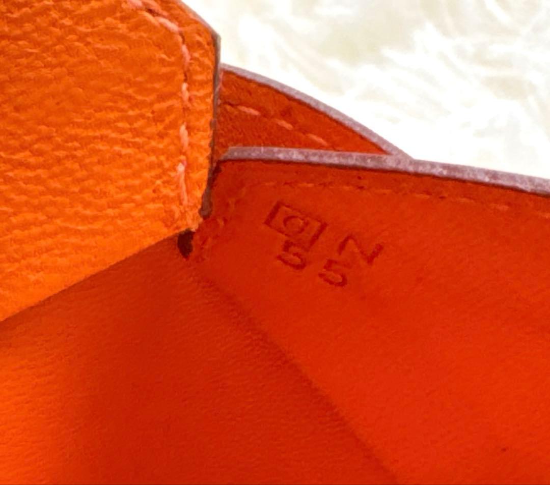 HERMES(エルメス） オレンジ/フライトチケットケース&パスポートケース