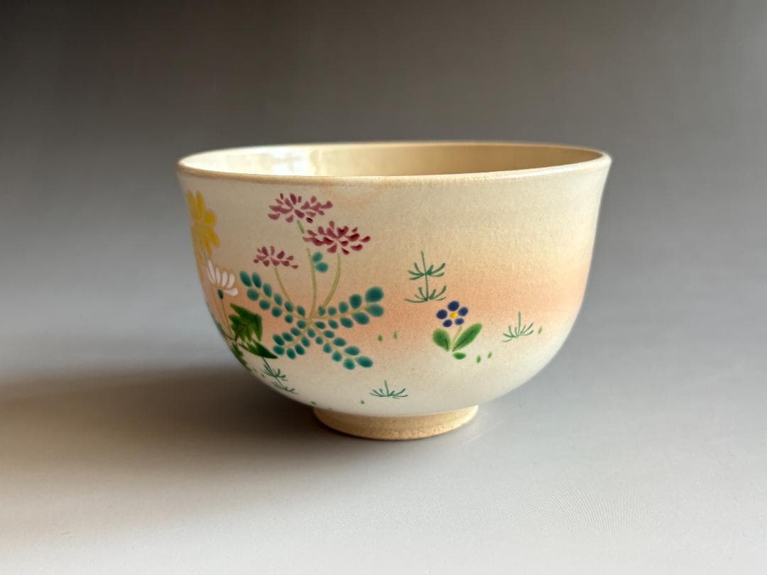 小倉寅介 御本手　春草　茶碗　茶道具