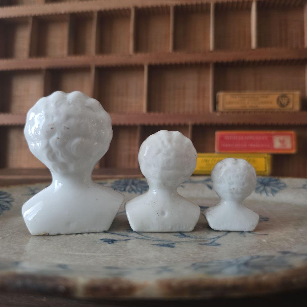 Antique チャイナヘッドドール　　3点