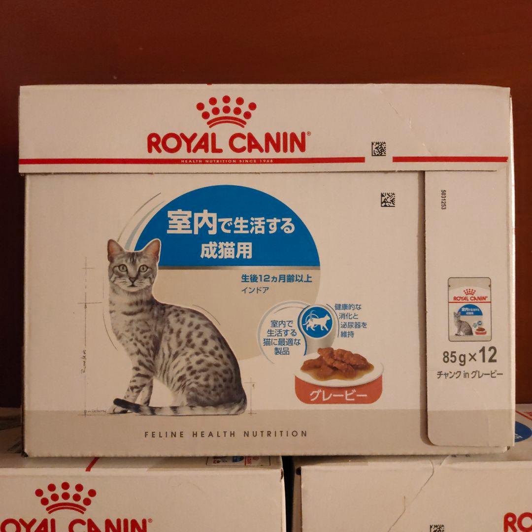 ロイヤルカナン 室内で生活する成猫用 チャンクinグレービー 12袋入 × 3箱
