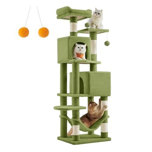 FEANDREA キャットタワー 猫タワー スリム 人気 大型猫 多頭飼いDXT