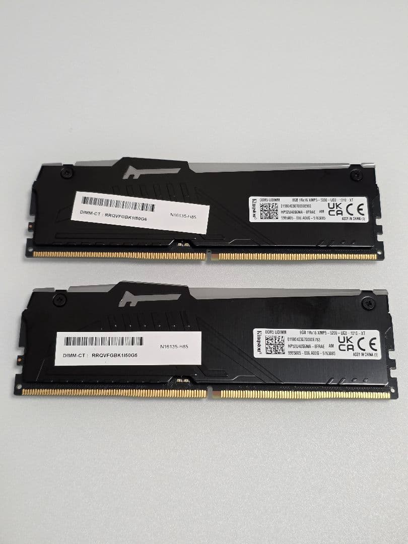 新品同様Kingston FURY Beast DDR5 16GB(8GB×2)