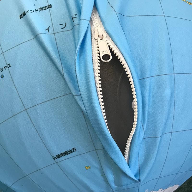★地球儀バランスボールカバー★ 55cm用（色：ブルー）