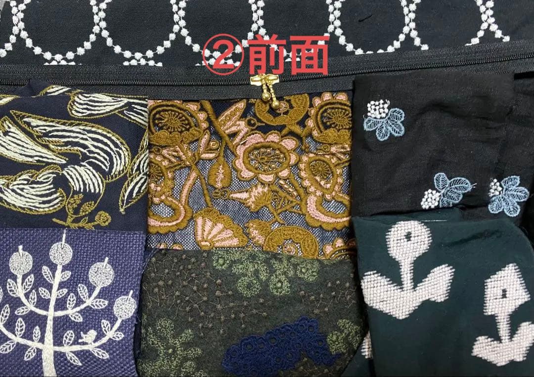 ミナペルホネン　ハンドメイド　ミニボストンバック