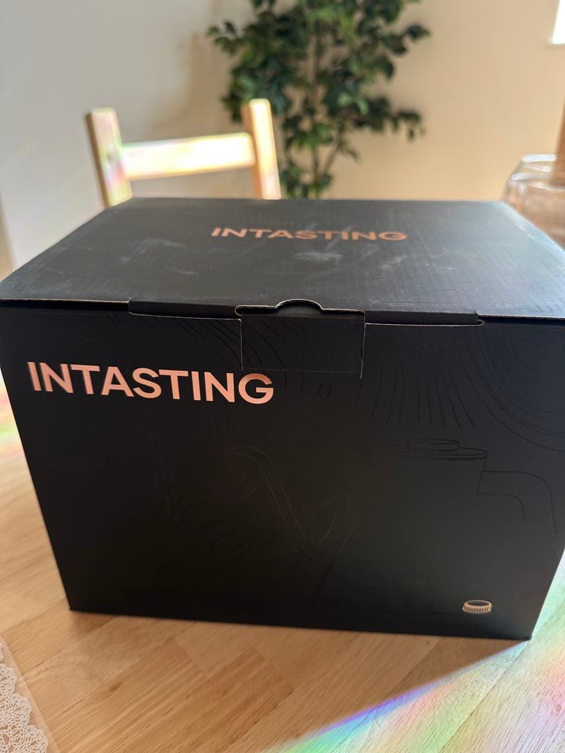 INTASTING 電気ケトル ブラック　温度調整可能900ml おしゃれ