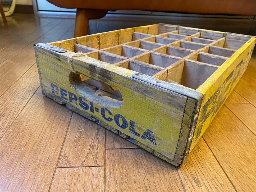 PEPSI ビンテージ　木箱　ボトル箱　ペプシコーラ