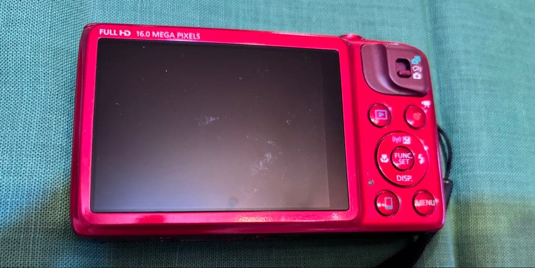 中古デジタルカメラ　デジカメ　赤　キャノン　canon 18× SX600HS