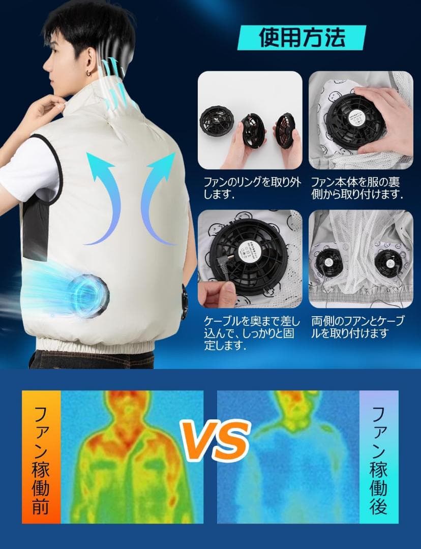 【R1670-27-60】ファンバッテリーセット 36V超高出力 40000mA