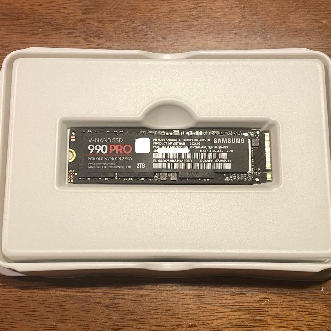 内蔵型SSD Samsung 990 PRO 2TB SSD