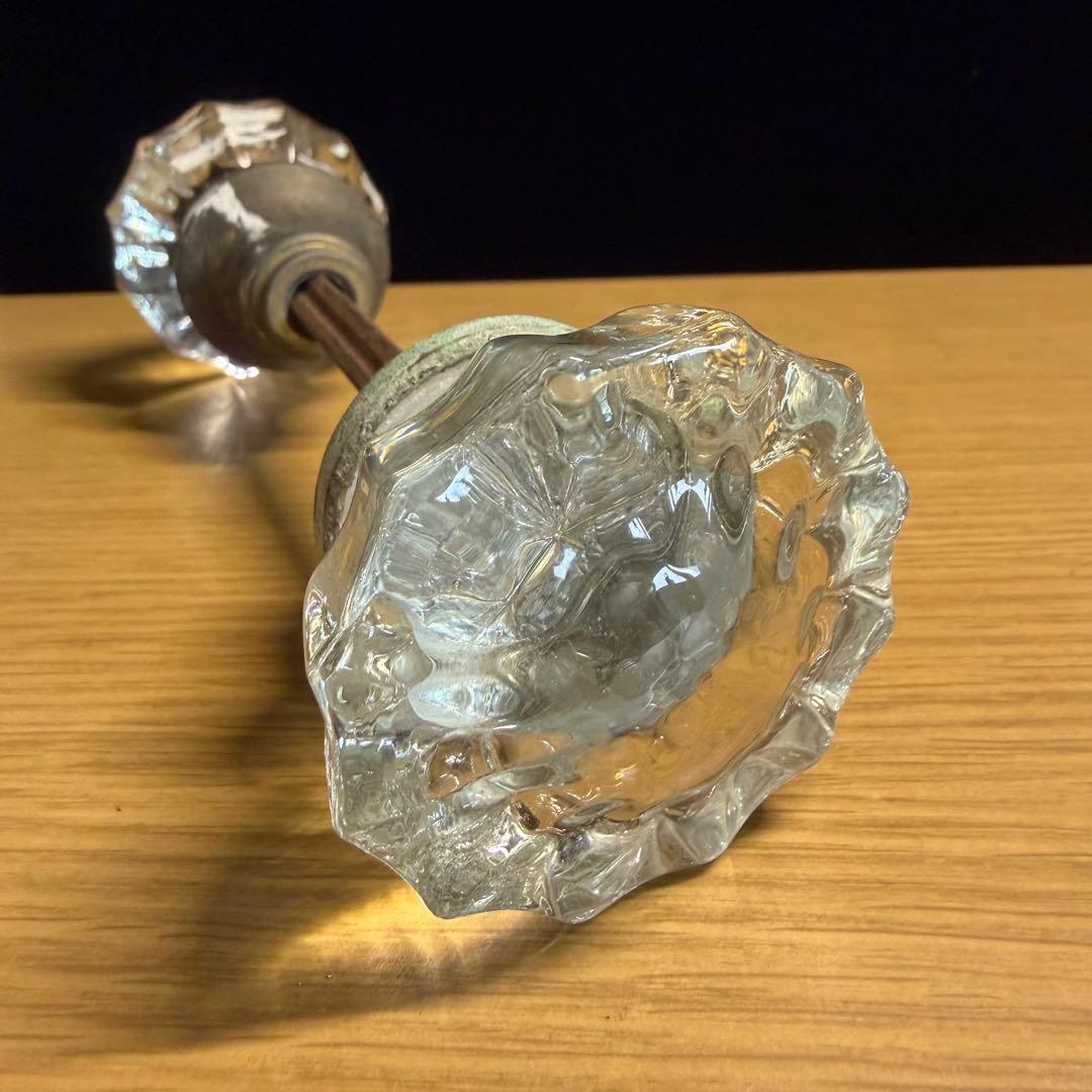 アンティーク ヴィンテージ ガラス ドアノブ used antique Ａ