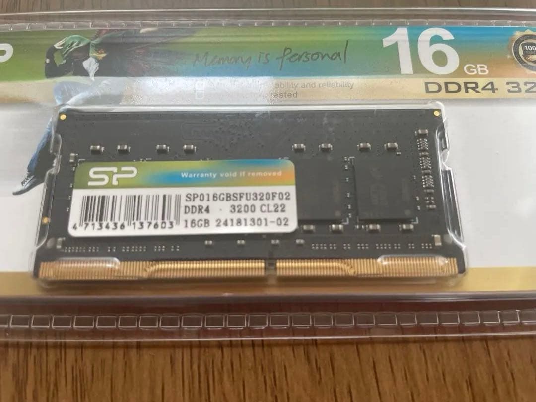 SP 16GB DDR4 3200MHz メモリ