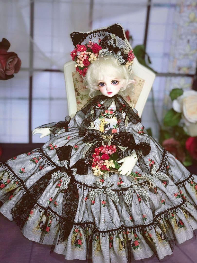 WY54 BJD 1/4 ドール 衣装 人形服 3点セット　ハンドメイド