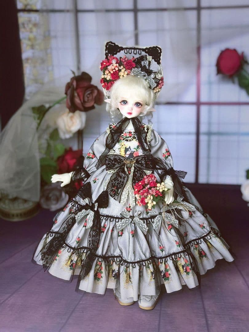 WY54 BJD 1/4 ドール 衣装 人形服 3点セット　ハンドメイド