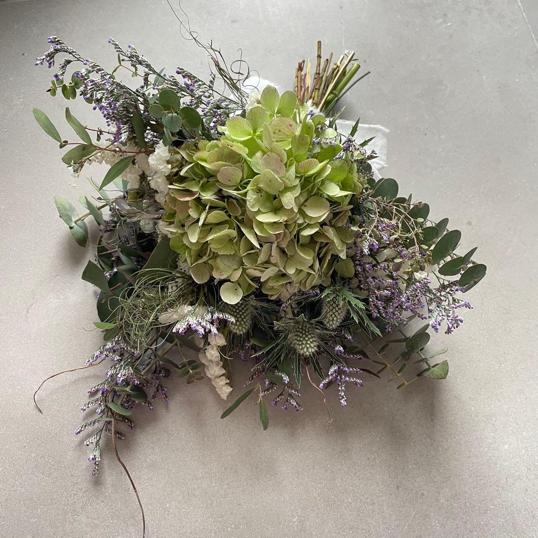 19.アンティーク紫陽花スワッグ