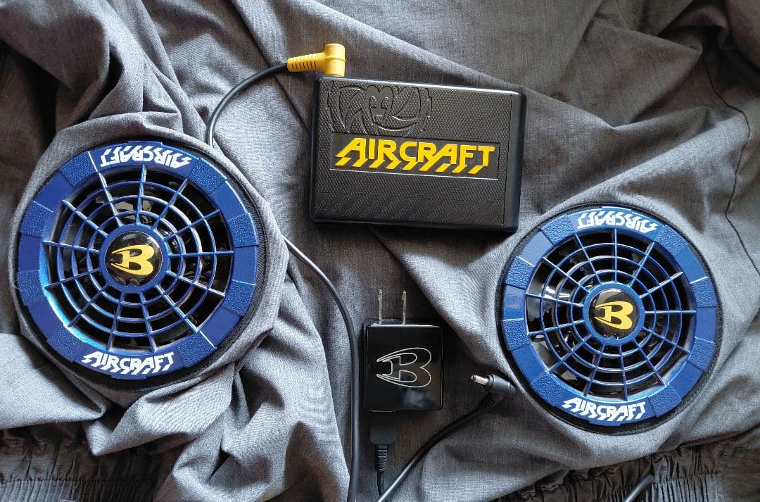 バートル AIRCRAFT 空調服 ファン 青　セット AC240 12V 美品