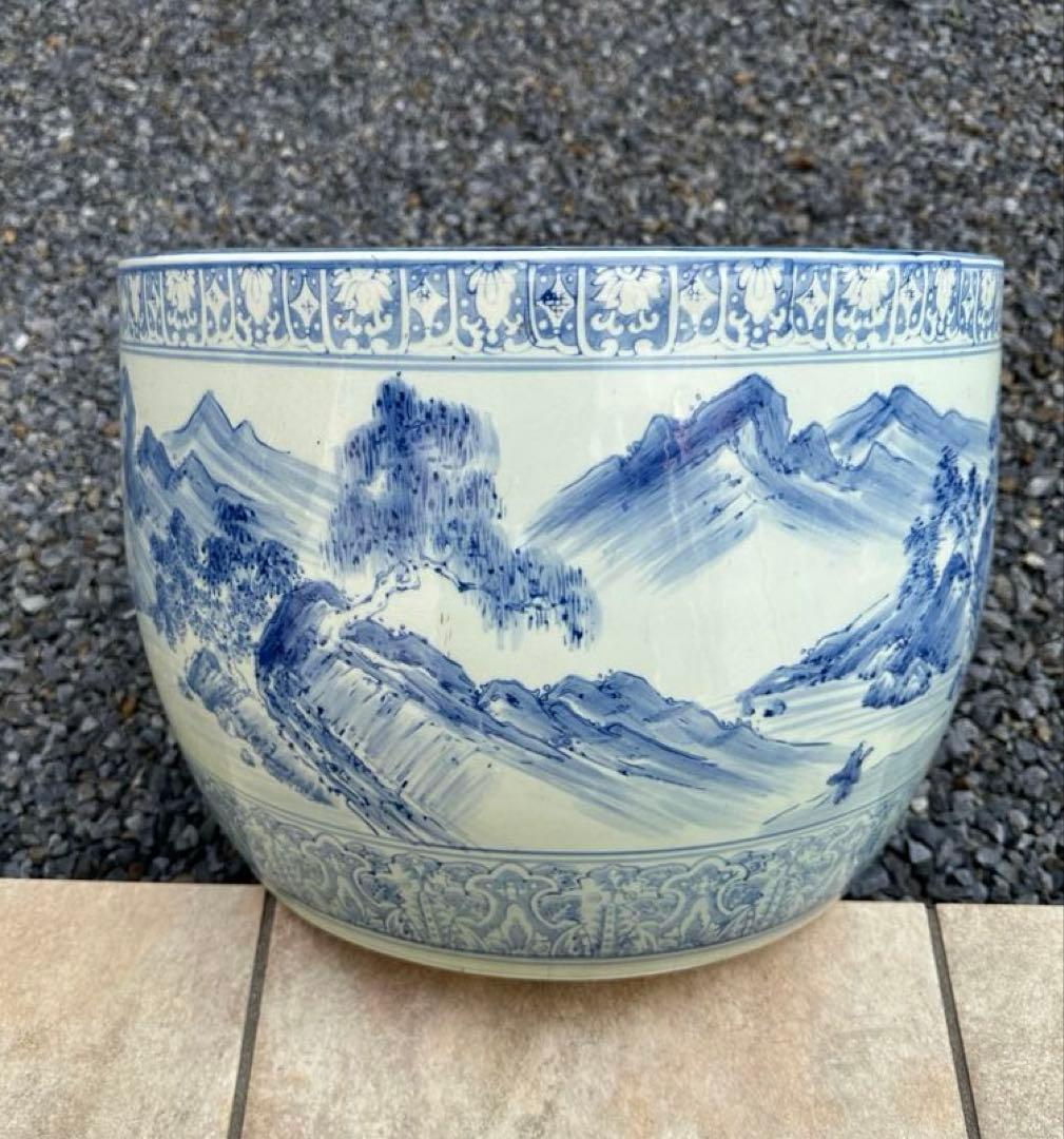 ◼️出品4/5(日)迄◼️骨董品◼️火鉢　昭和レトロ　アンティーク　大正　金魚鉢