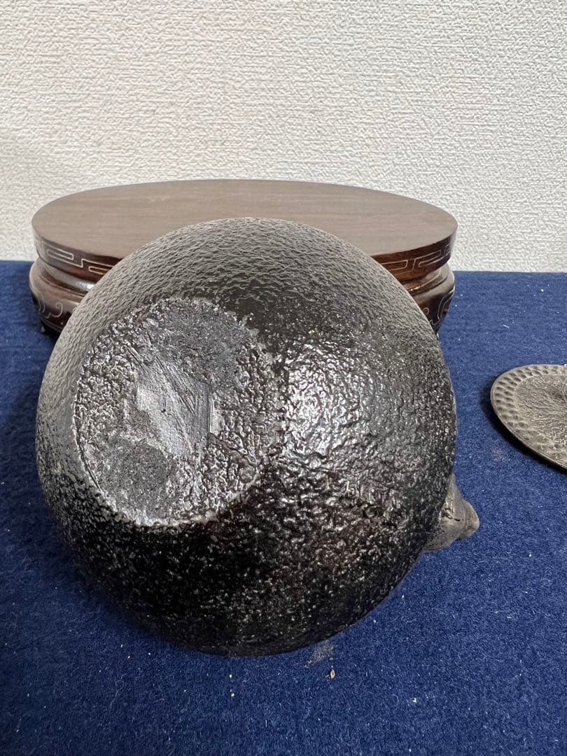 砂鉄　鉄瓶　茶道具 K-1