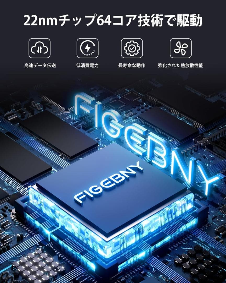 FIGEBNY hdmi 無線 0.1秒超低遅延 ワイヤレス hdmi 送受信機