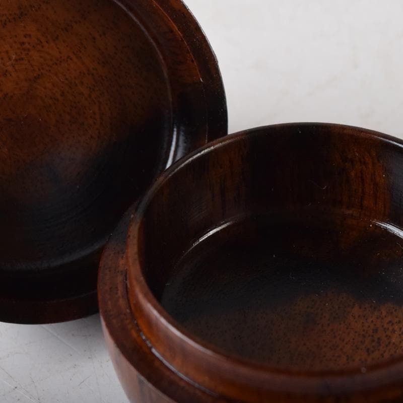 茶道具　黒柿製　茄子　香合　C　7517