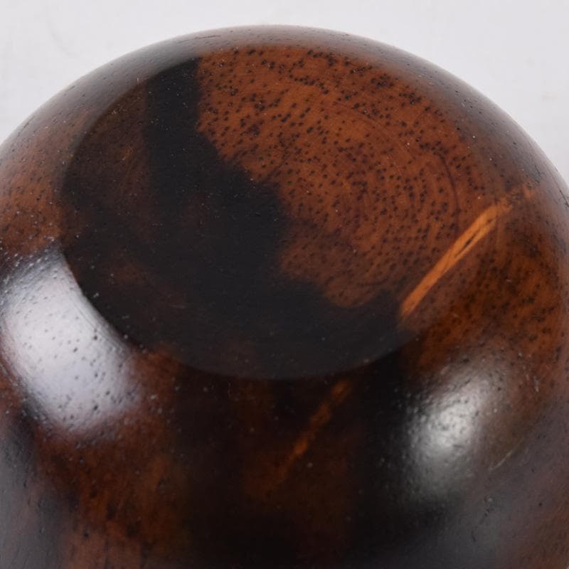 茶道具　黒柿製　茄子　香合　C　7517