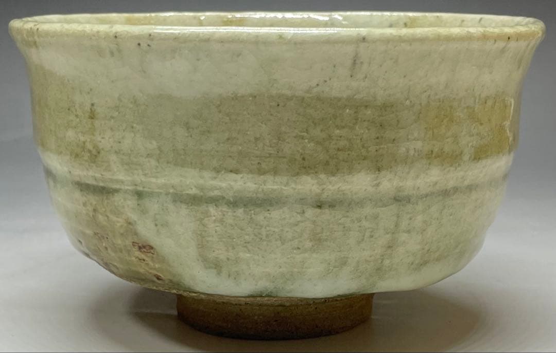 三重県指定無形文化財　菊山当年男　伊賀焼　古伊賀　茶碗　時代箱　四方桟共箱　r5