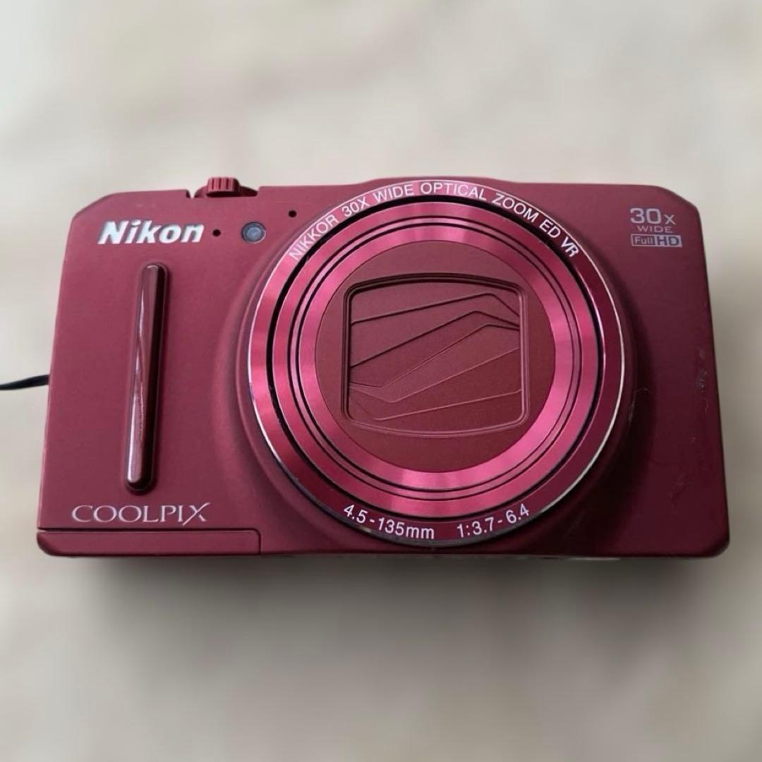 Nikon COOLPIX S9700 レッド コンデジ 30倍 Wi-Fi