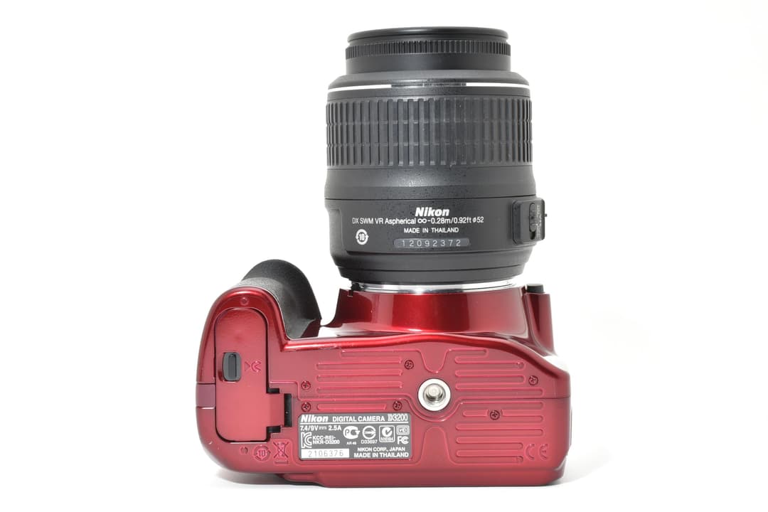美品 Nikon D3200 赤 レンズセット #9633