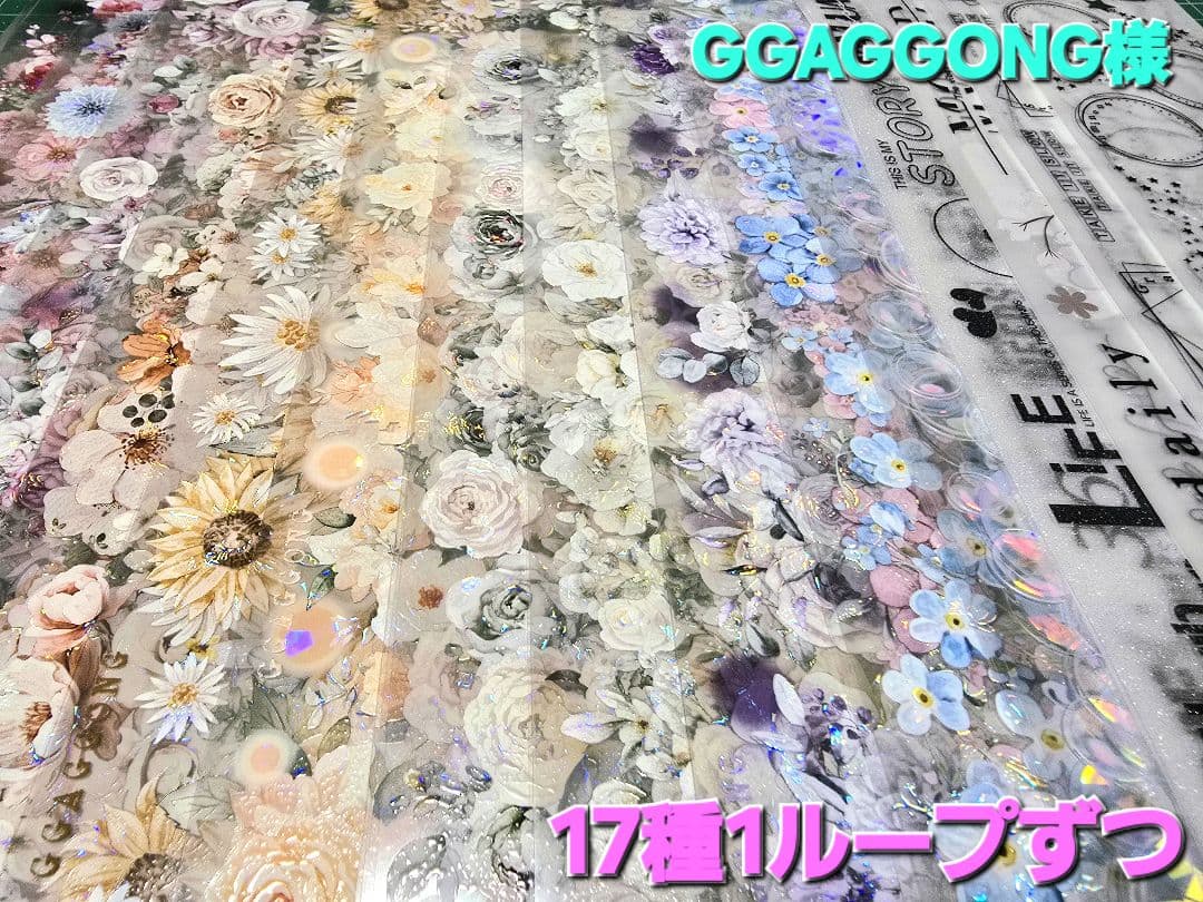 ❁︎海外マステ17種1ループずつ(GGAGGONG様)セット❁︎