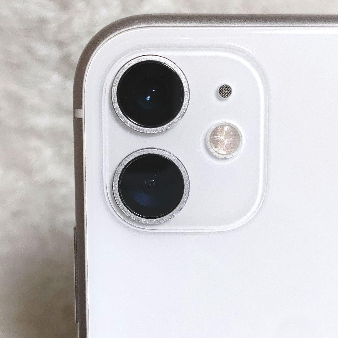 iPhone11 64GB SIMフリー 美品 ホワイト 白 新品バッテリー
