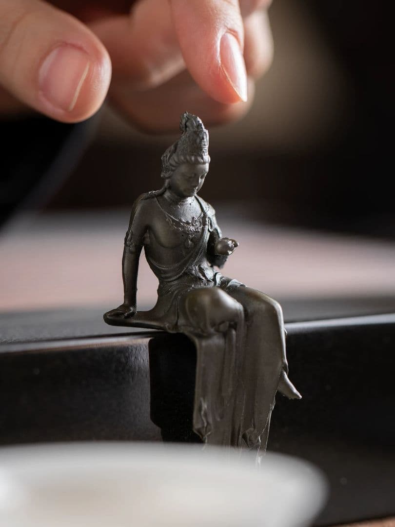 仏教美術 仏像 禅意観音座禅 茶道茶寵 文房具 工芸品 置物