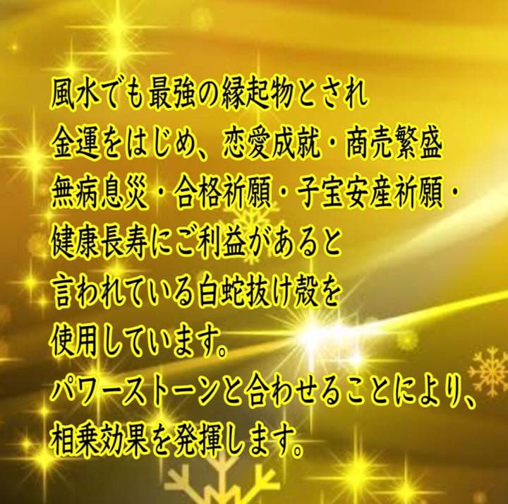 白蛇抜け殻入＊六芒星のプレミアムオルゴナイト浄化プレート