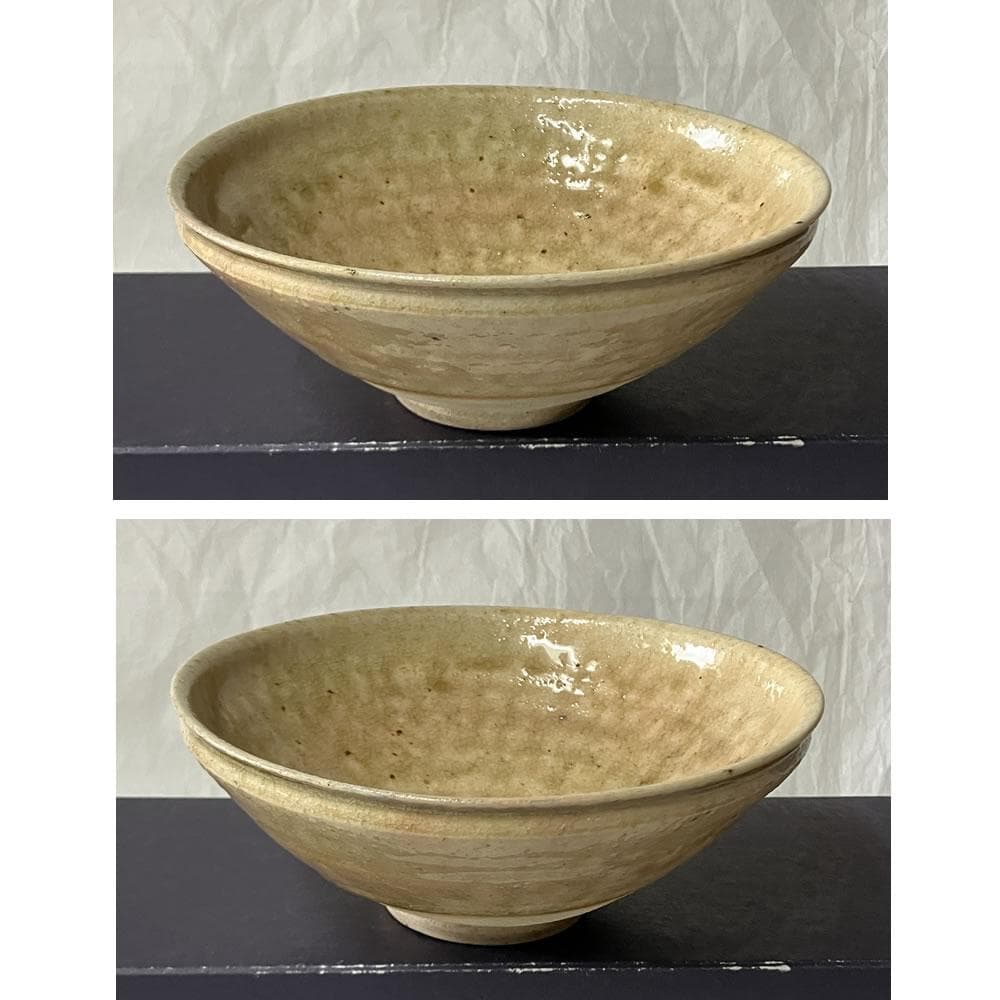 y063 加藤作助 椿手茶碗 共箱 抹茶碗 茶道具
