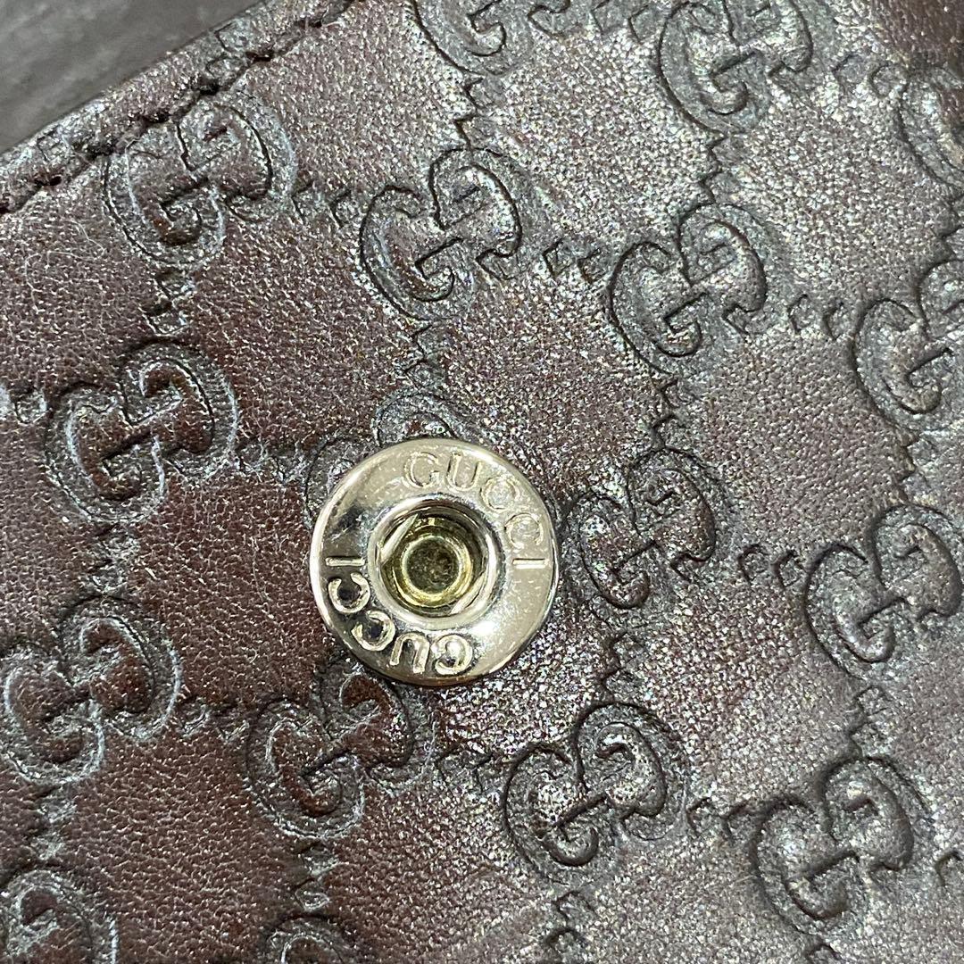 【GUCCI】グッチ　ブラウンレザー iPhoneケース